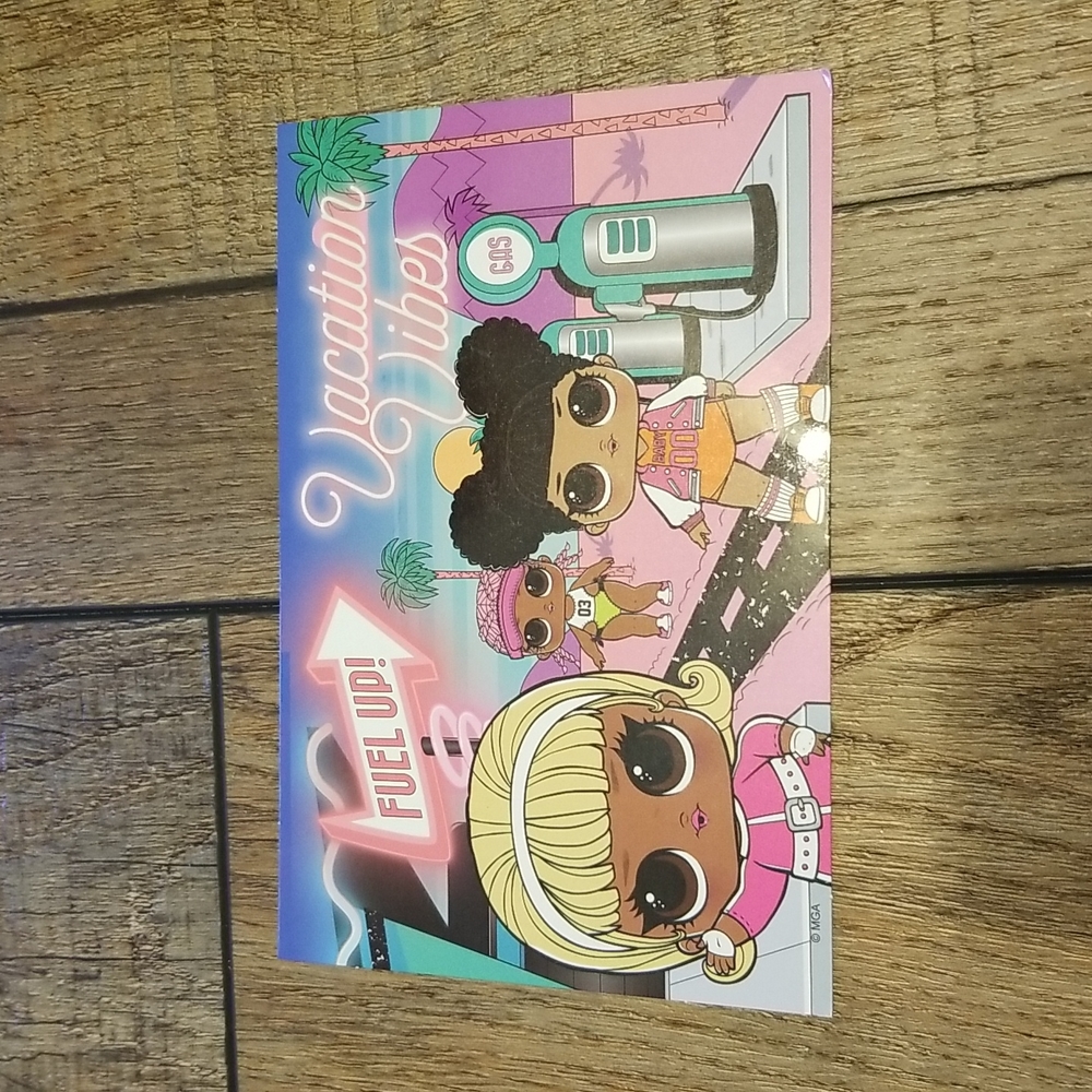 Lol surprise doll exclusive subscription box vacation vibes card